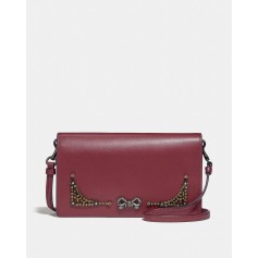 SELENA FOLDOVER CROSSBODY CLUTCH 水晶飾花手袋