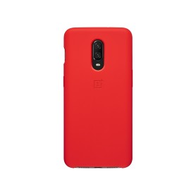 OnePlus 6T 矽膠保護殼 (紅色)