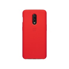 OnePlus 6T 矽膠保護殼 (紅色)
