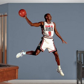 1992 美國夢幻籃球隊 Michael Air Jordan 超級大 牆壁貼紙