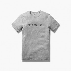Tesla 特斯拉 大字標 T恤