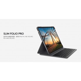 Logitech SLIM FOLIO PRO 適用於 iPad Pro 11 (1代/2代) 和 12.9 (3代/4代)
