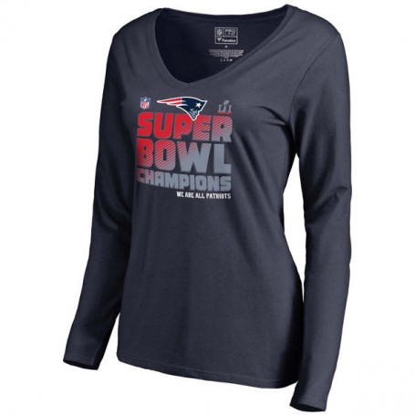 2017 新英格蘭愛國者 New England Patriots NFL 超級盃總冠軍 交替 女生 長袖T恤