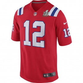 Nike 新英格蘭愛國者 New England Patriots NFL 超級盃總冠軍 Tom Brady 紅色 球衣