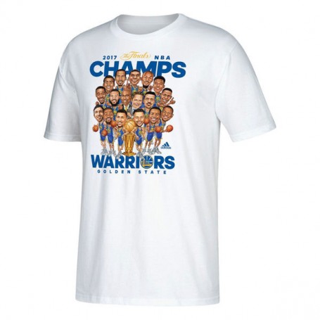 2017 NBA 金州勇士隊 Golden State Warriors NBA 總冠軍 卡通遊行 T恤