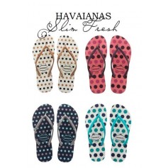 Havaianas Slim FRESH 哈瓦仕 巴西人字拖 珠光細帶 點點系列